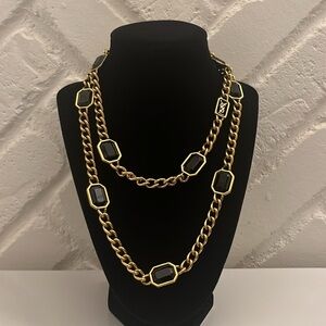Vintage Signed Yves Saint Laurent Gold Necklace